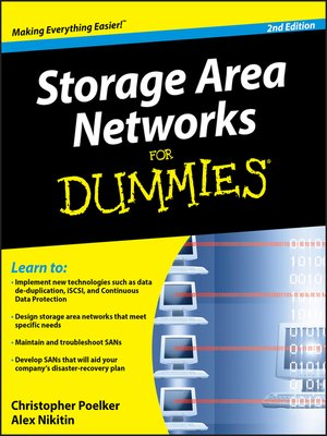cover image of Storage Area Networks For Dummies&#174;